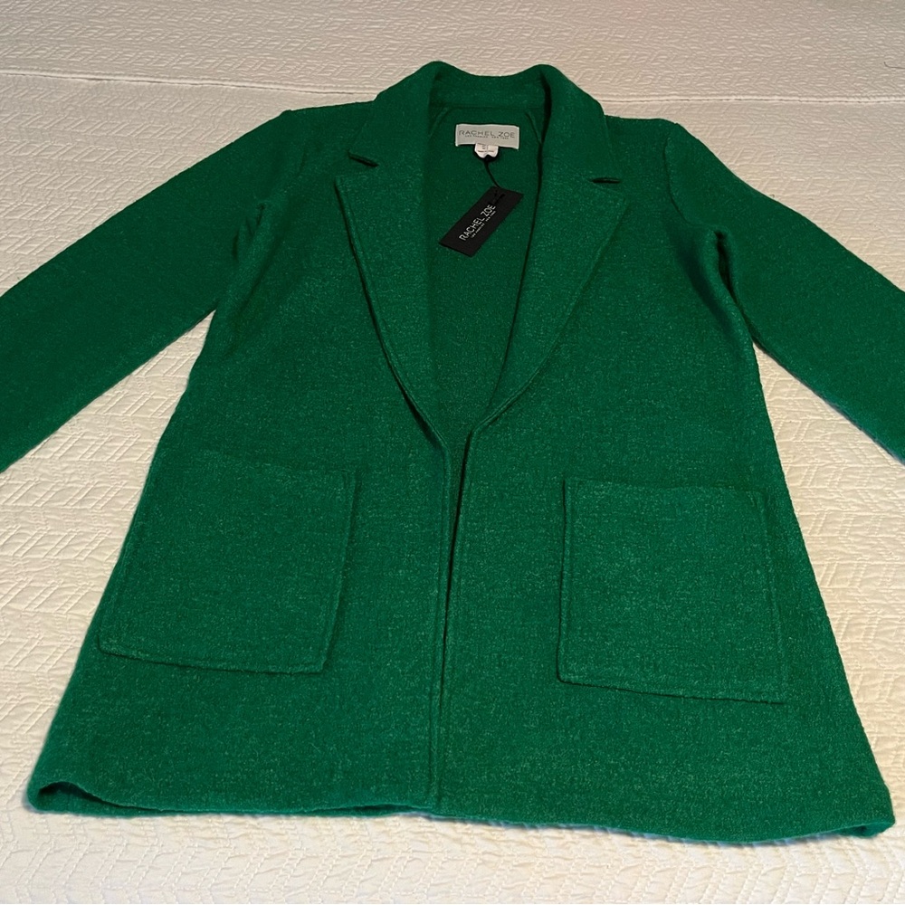 Rachel Zoe Green Sweater Coat